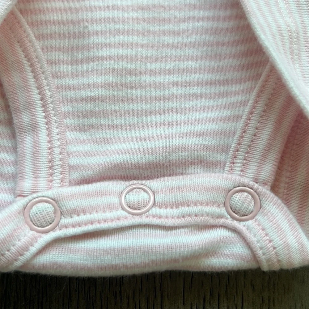 Carters short sleeve striped onesie dress